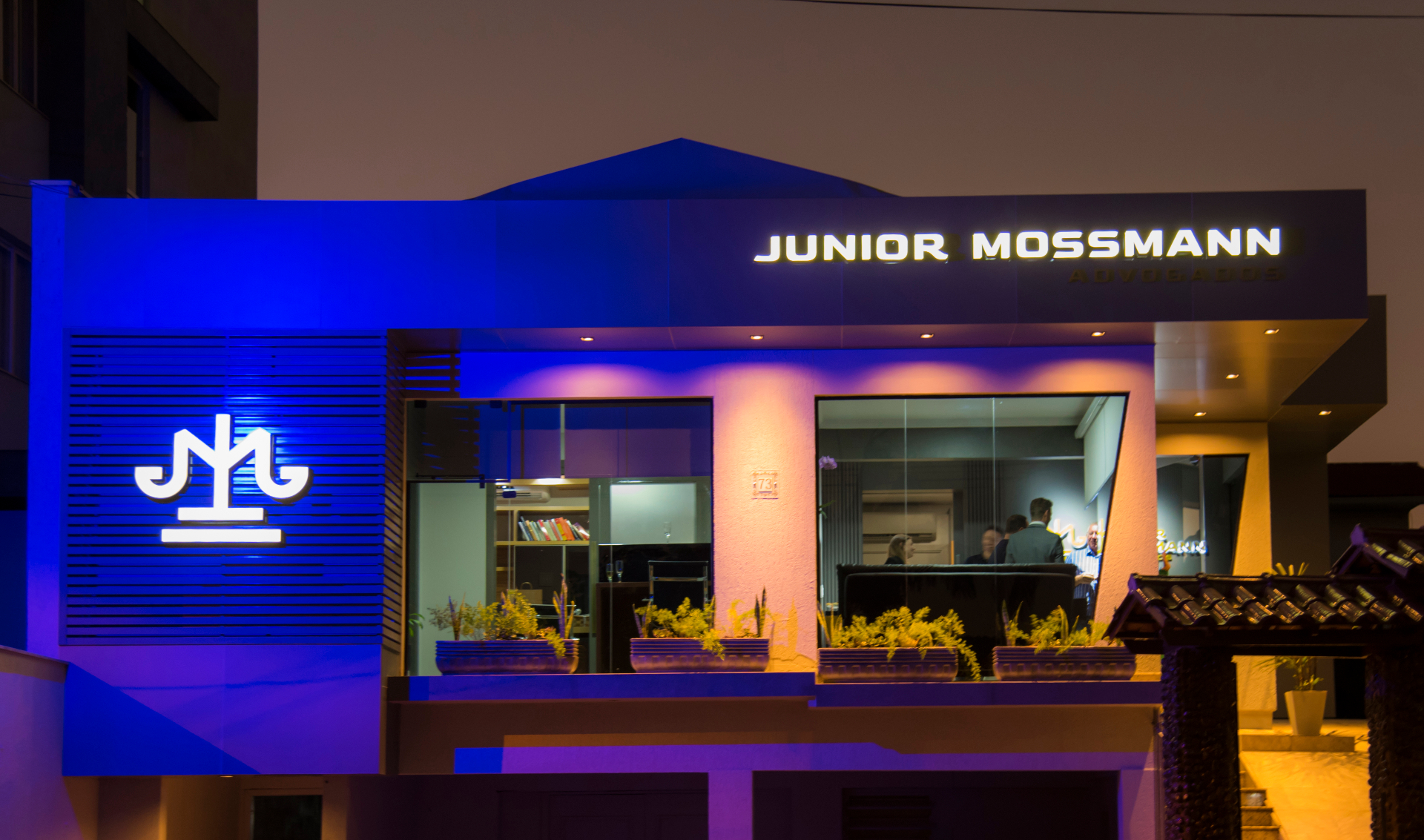 Fachada do escritório Junior Mossmann Advogados